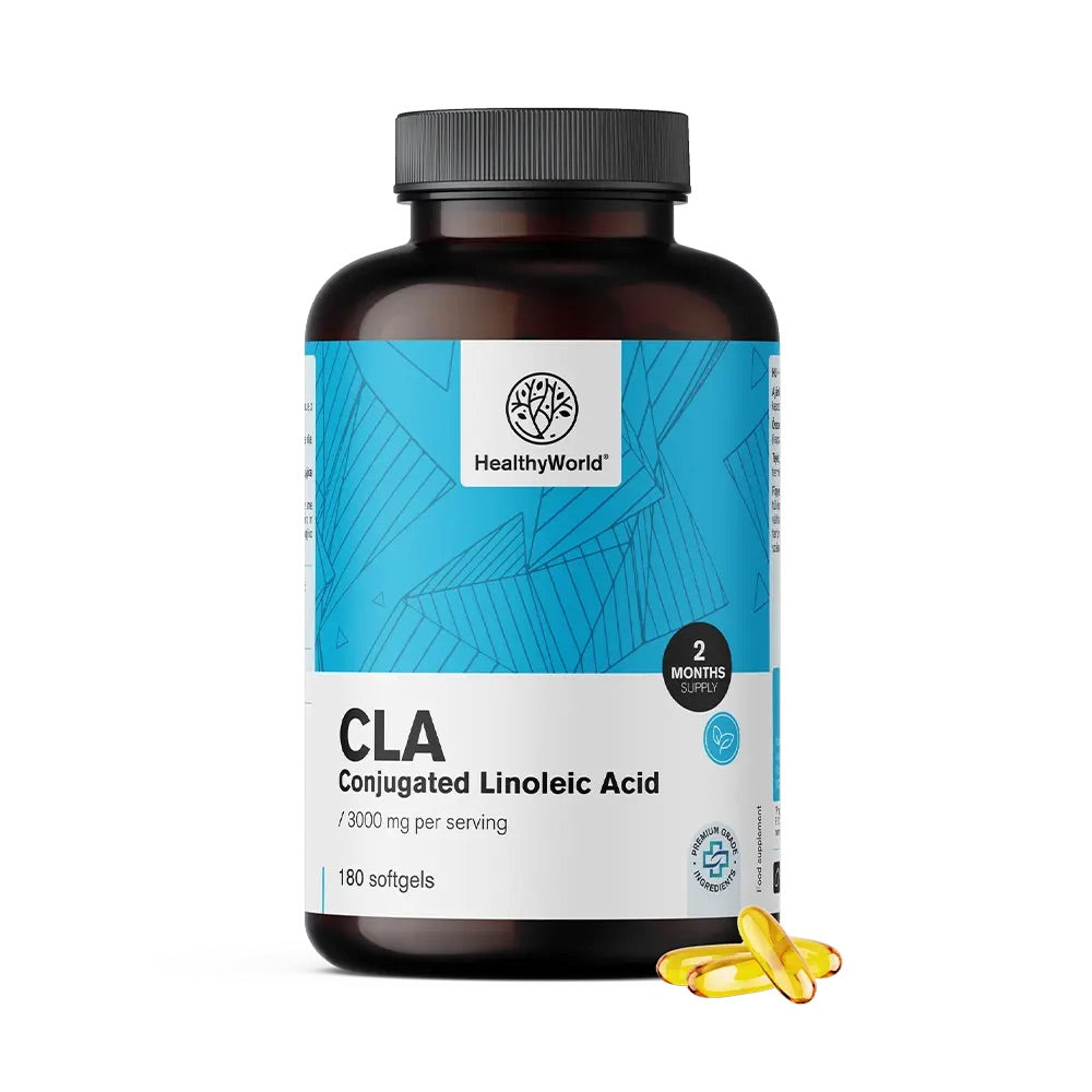 CLA 3000 mg - Συζευγμένο Λινολεϊκό Οξύ ΗealthυWorld 180 caps