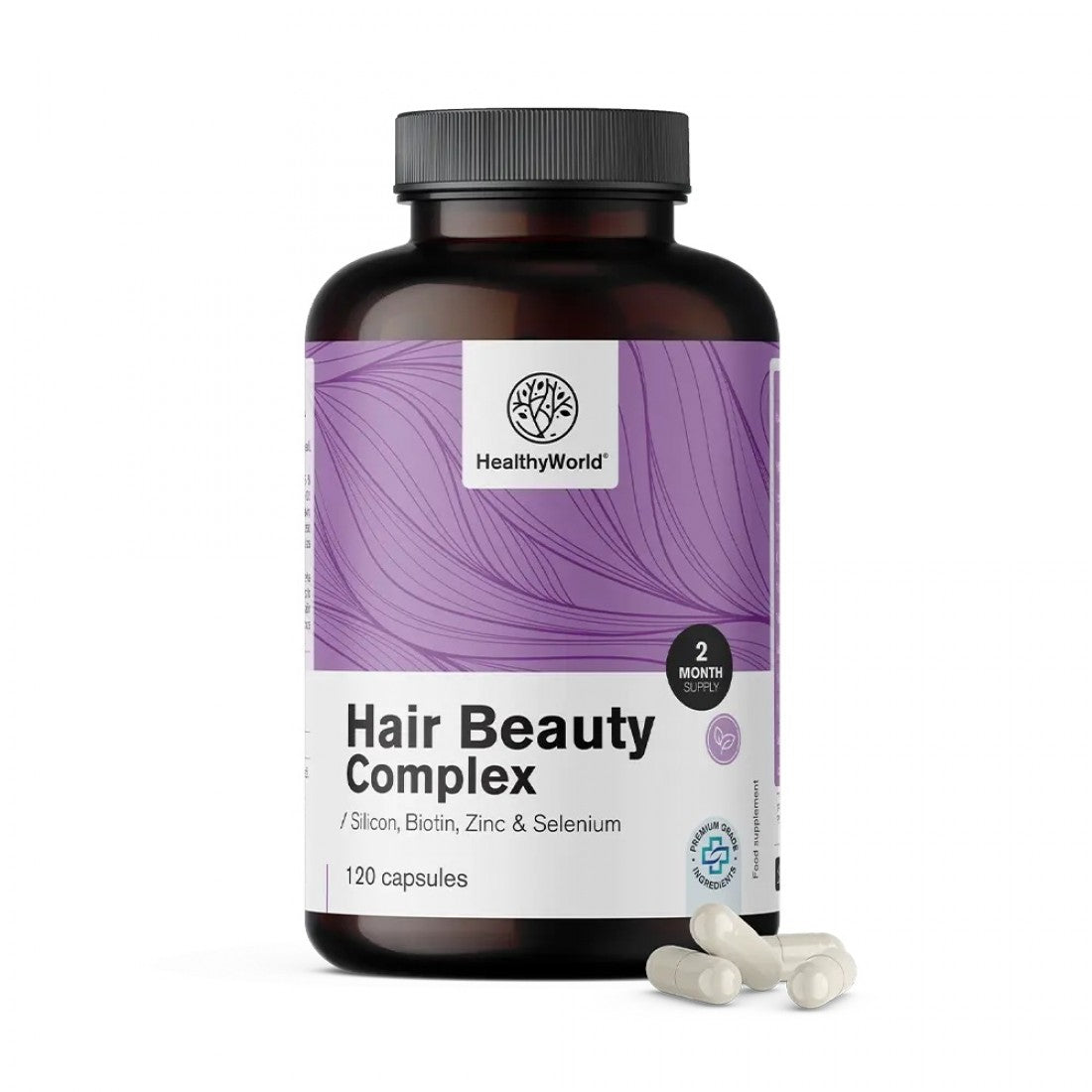 Hair Beauty Complex – Βιταμίνες και μέταλλα για τα μαλλιά HealthyWorld | 120 Κάψουλες