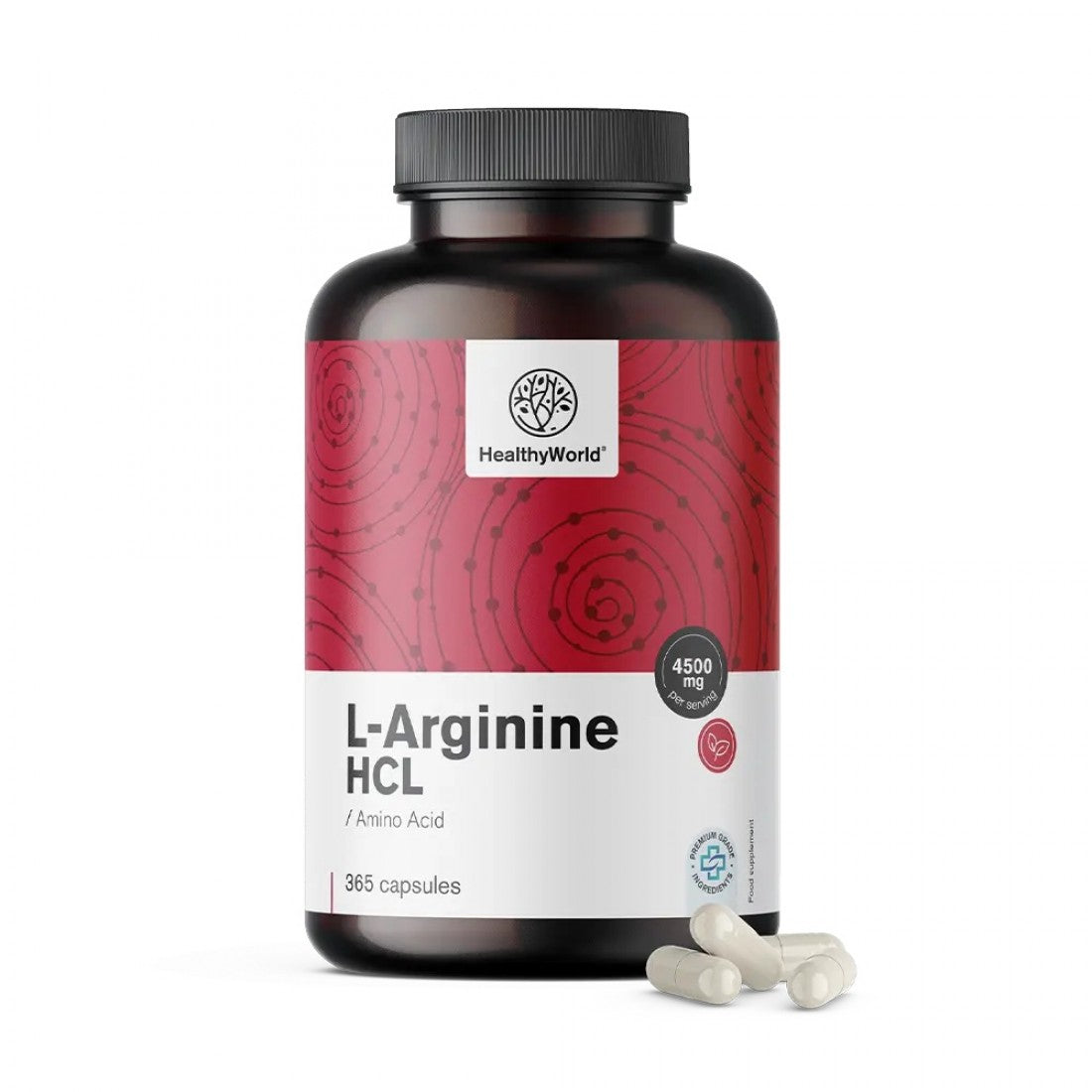L-Αργινίνη HCL 4500 mg HealthyWorld 365 caps