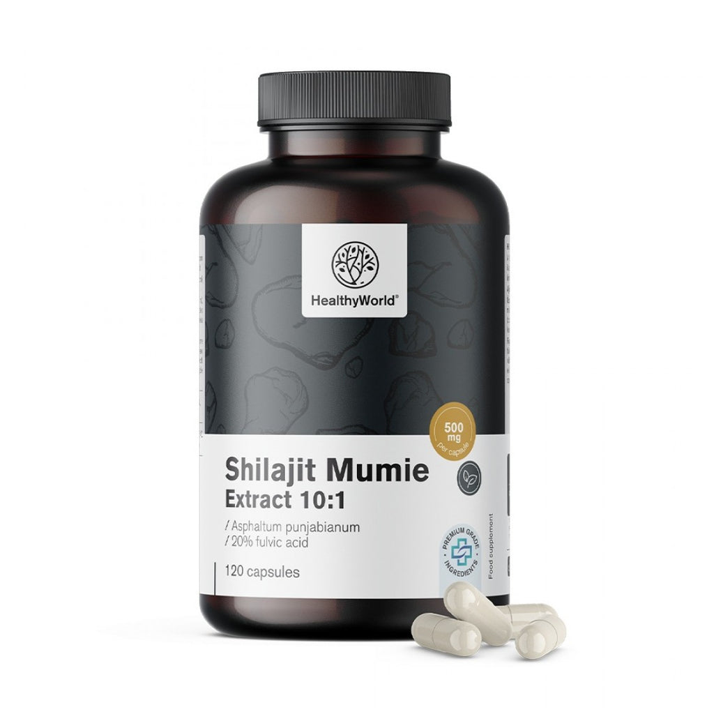 Εκχύλισμα Shilajit Mumie 10:1 HealthyWorld 120 caps