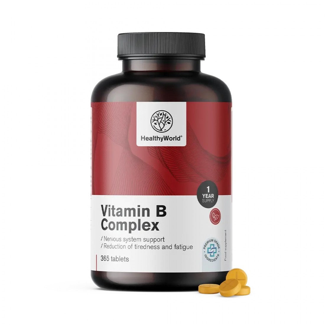 Σύμπλεγμα Βιταμινών Β HealthyWorld 365 δισκία